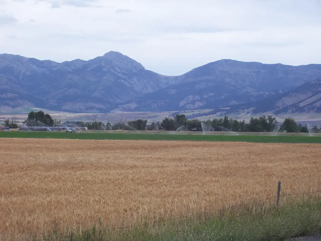 The Bridger Range above the Gallatin Valley, seen from Belgrade, Montana
