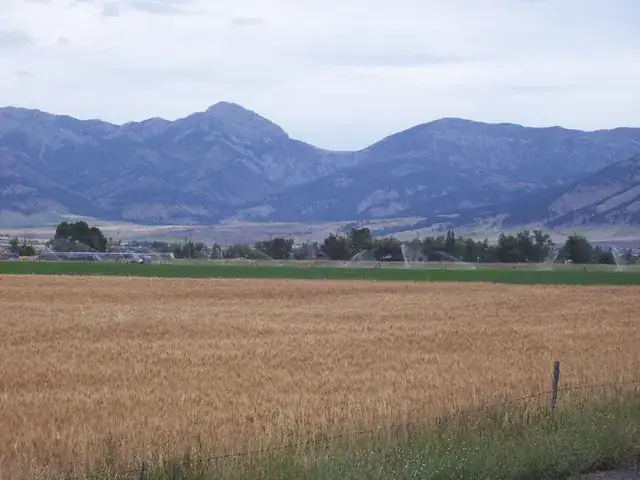 Bridger Range from the air