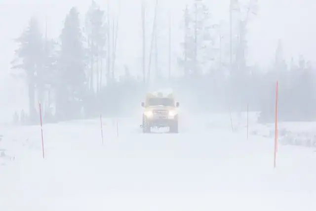 Snowcoach in Yellowstone