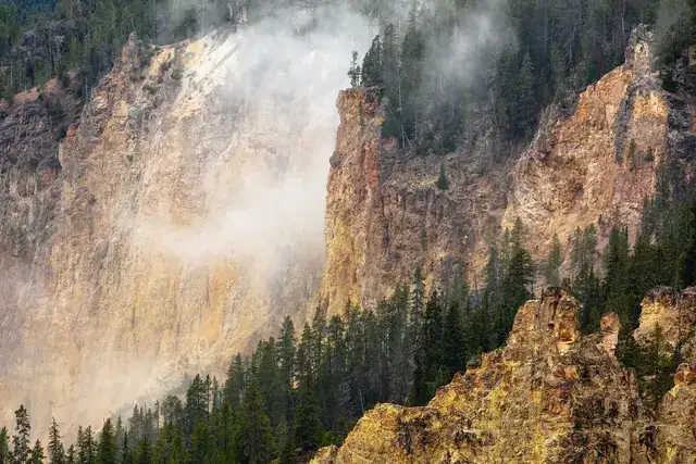 Colourful hot spring in Yellowstone